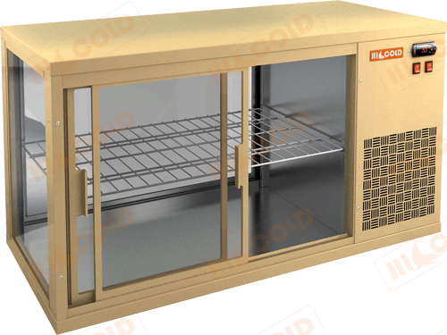 Настольная холодильная витрина  HICOLD  VRL 1300 R Beige