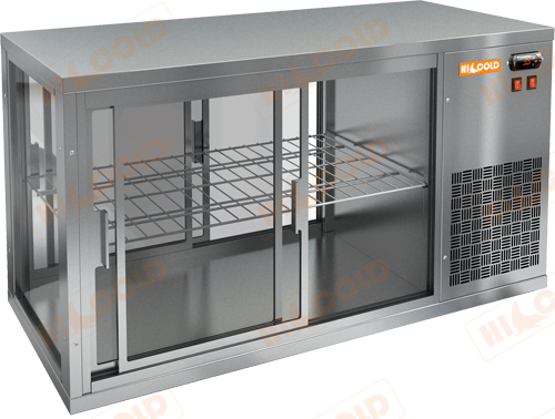 Настольная холодильная витрина сквозная  HICOLD  VRL T 1300 R
