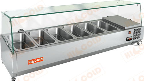 Настольная охлаждаемая витрина для ингредиентов  HICOLD  VRTG 1390 1/3