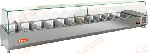 Настольная охлаждаемая витрина для ингредиентов  HICOLD  VRTG 2360 1/3