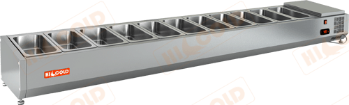 Настольная охлаждаемая витрина для ингредиентов  HICOLD  VRTO 2280 1/4