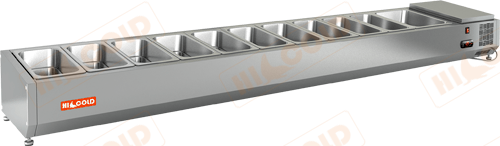Настольная охлаждаемая витрина для ингредиентов  HICOLD  VRTO 2360 1/3