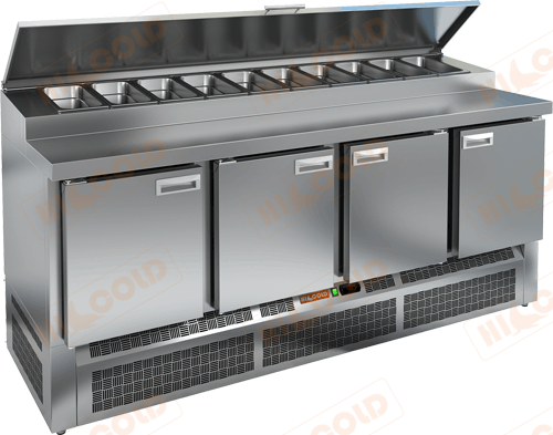 Стол охлаждаемый для пиццы  HICOLD  PZE1-1111/GN