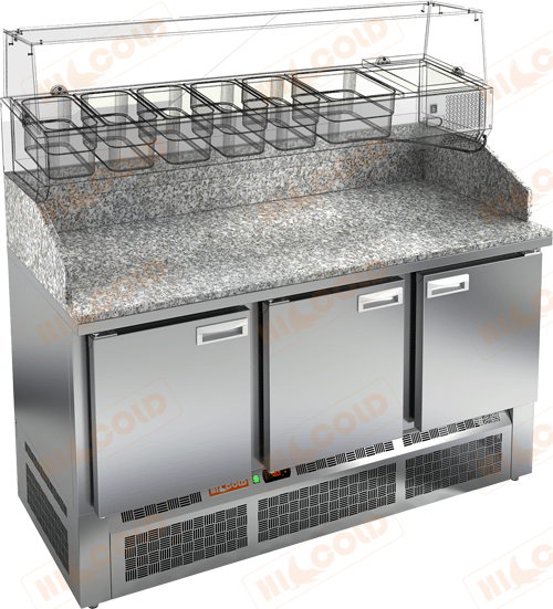 Стол охлаждаемый для пиццы  HICOLD  PZE3-111/GN