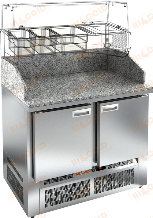 Стол охлаждаемый для пиццы  HICOLD  PZE3-11/GN