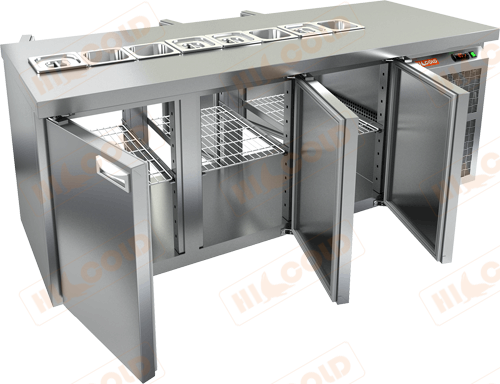 Стол охлаждаемый для салатов (саладетта)  HICOLD  SL2T-111/SN