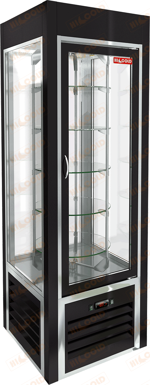 Витрина кондитерская вертикальная  HICOLD  VRC 350 R Sh Black FR